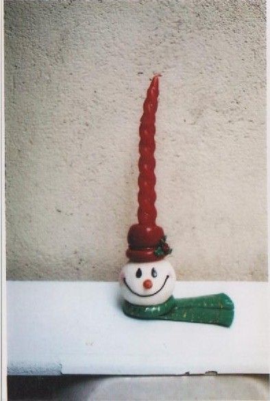 BONECO DE NEVE C/ VELA