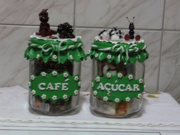 POTE DE ACUÇAR E CAFÉ : CADA